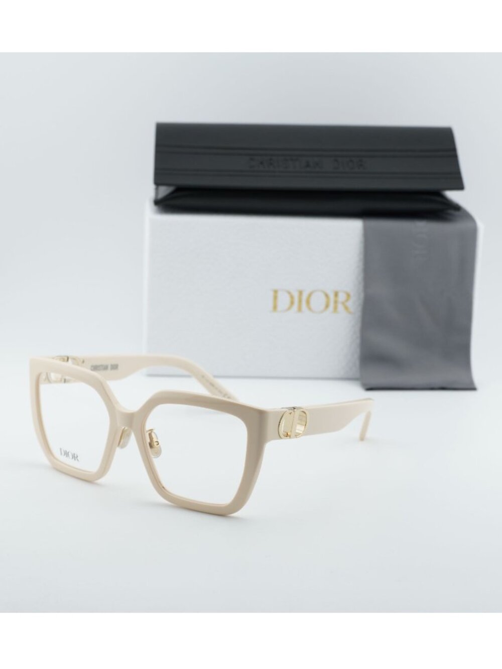Dior 30MONTAIGNEO S1F 9500 Square Eyeglasses 55mm - Ivory